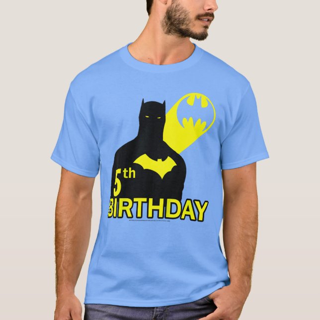 DC Comics Batman 5-års Silhouette vänner T Shirt (Framsida)