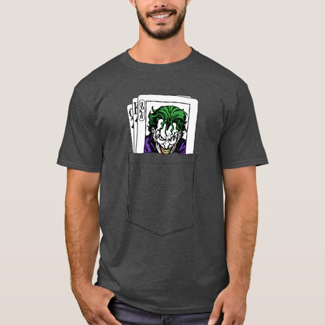 DC Comics Batman Joker Pocket Card family T Shirt (Framsida)