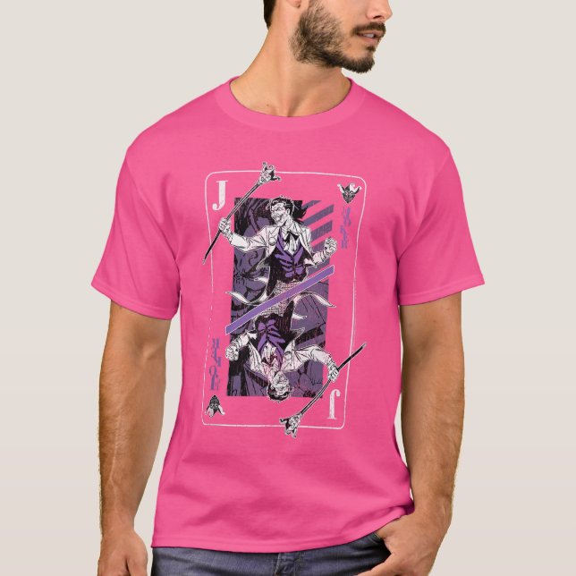 DC Comics Batman Joker spelkort vän T Shirt (Framsida)