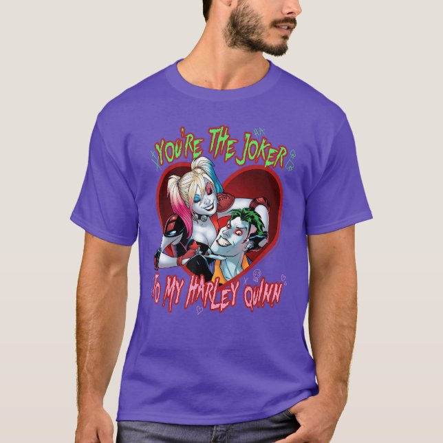 DC Comics Batman Joker To Harley T Shirt (Framsida)