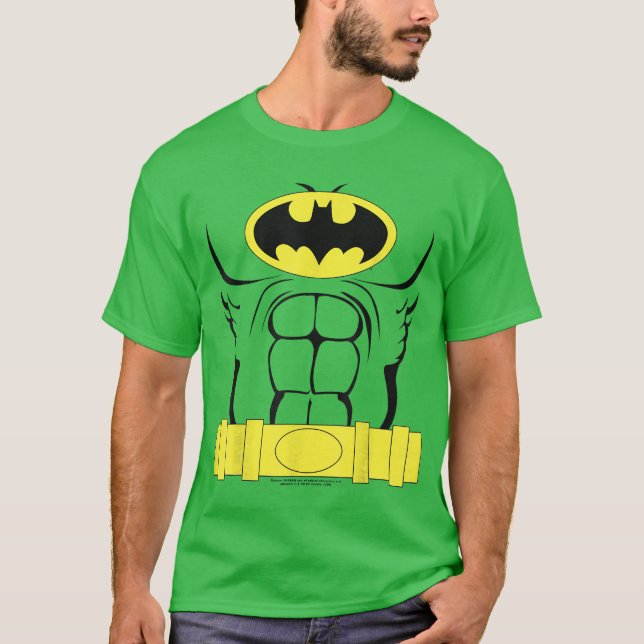 DC Comics Batman kostym kontur present T Shirt (Framsida)
