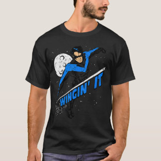 DC Comics Batman Nightwing Wingin It Unisex Vuxen T Shirt
