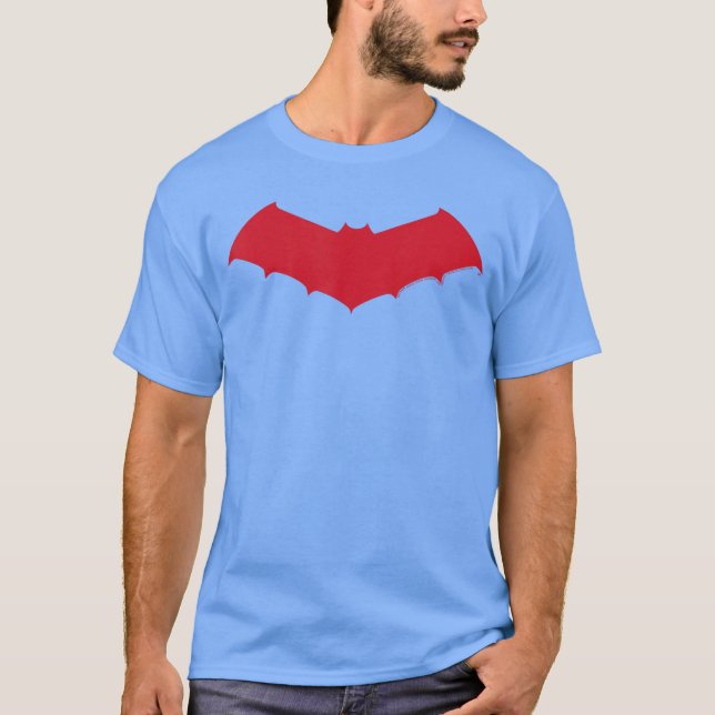 DC Comics Batman Red Chest Logo T Shirt (Framsida)
