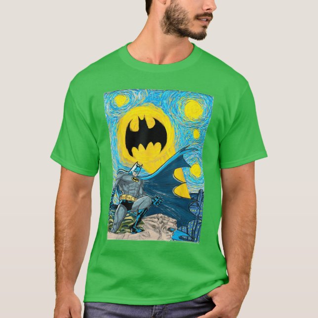 DC Comics Batman Starry Gotham friend T Shirt (Framsida)