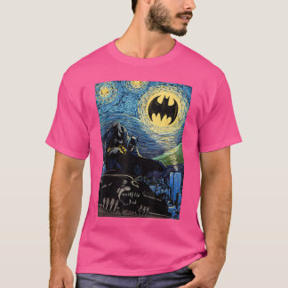 DC Comics Batmanhe Dark Knight Starry Night Style  T Shirt