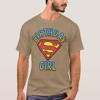 DC Comics Justice League Superman Birthday Girl gi T Shirt