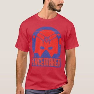 DC Comics Peacemaker hjälm färgsprut badge v T Shirt