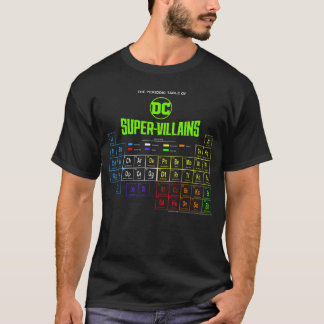 DC Comics periodiska tabell för superskurkar-famil T Shirt