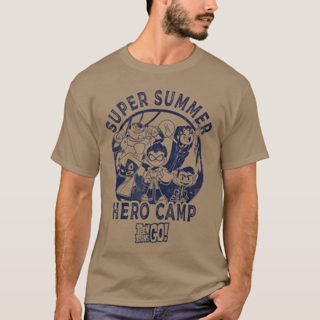 DC Comicseenitans Go Group Shot Super Summer Hero  T Shirt (Framsida)