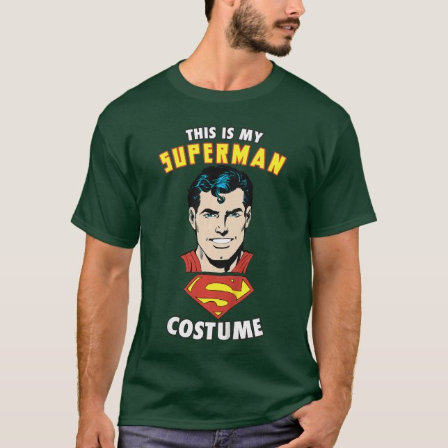 DC Comicshis Is My Superman Costumeet family T Shirt (Framsida)