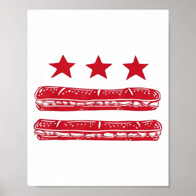 Dc Flagga Sub Sandwich Poster (Framsidan)