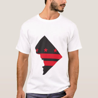 Dc-karta & flagga 02 tee shirt