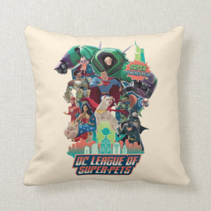 DC League of Super-Pets Slåss för Metropolis Kudde