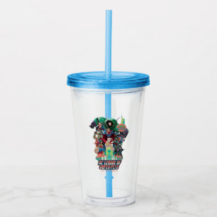 DC League of Toppen-Pets Battle for Metropolis Take Away Mugg