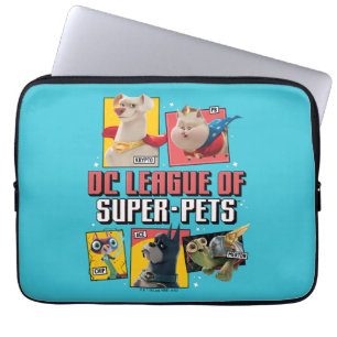DC League of Toppen-Pets Character Panels Laptop Fodral