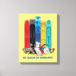 DC League of Toppen-Pets Metropolis Torn Canvastryck