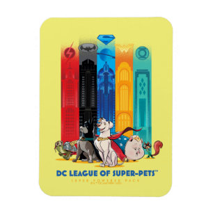 DC League of Toppen-Pets Metropolis Torn Magnet