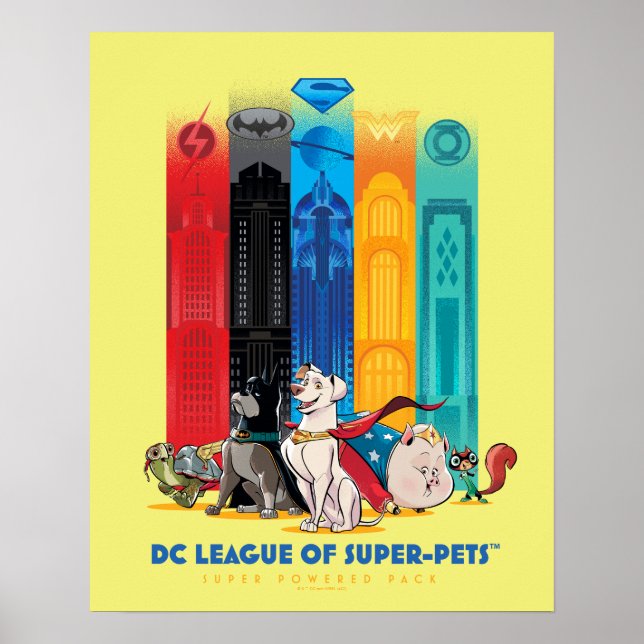 DC League of Toppen-Pets Metropolis Torn Poster (Framsidan)