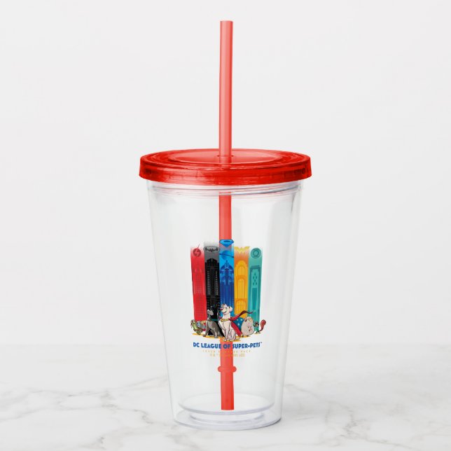 DC League of Toppen-Pets Metropolis Torn Take Away Mugg (Framsida)