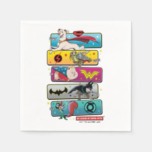 DC League of Toppen-Pets Panels Pappersservett