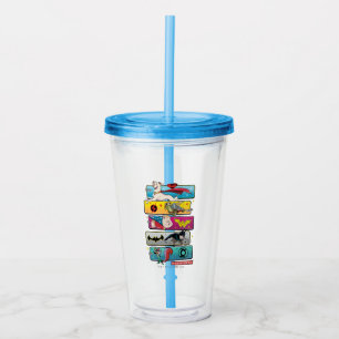 DC League of Toppen-Pets Panels Take Away Mugg