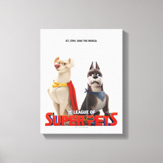 DC League of Toppen-Pets Theatrical Art Canvastryck