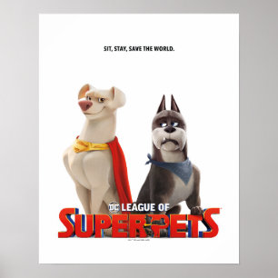 DC League of Toppen-Pets Theatrical Art Poster