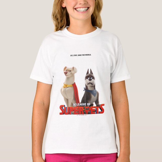 DC League of Toppen-Pets Theatrical Art T Shirt (Framsida)