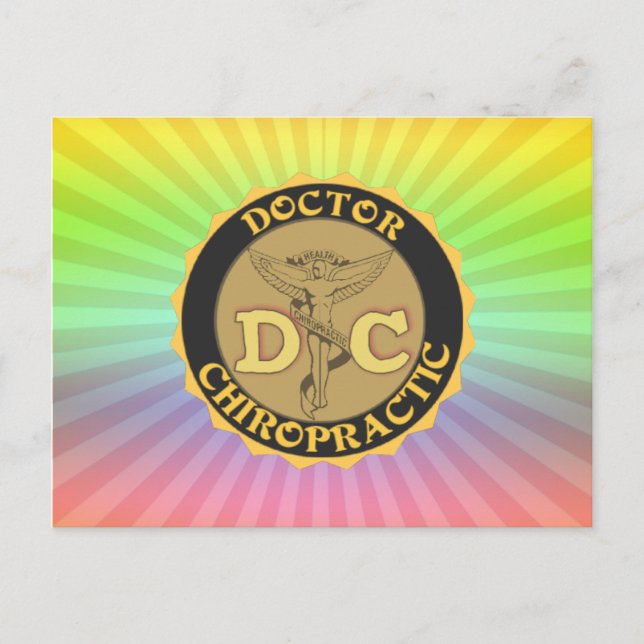 DC LOGOTYP DOKTOR CHIROPRACTIC CADUCEUS VYKORT (Framsida)