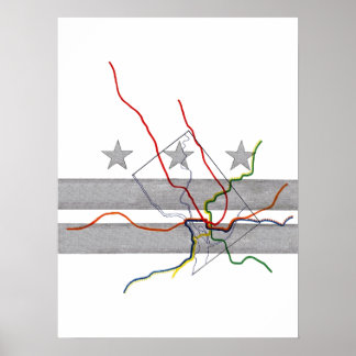 DC Metro Karta Poster