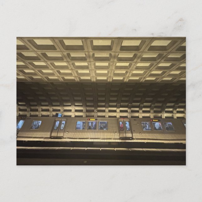 DC Metro Tåg Vykort (Framsida)
