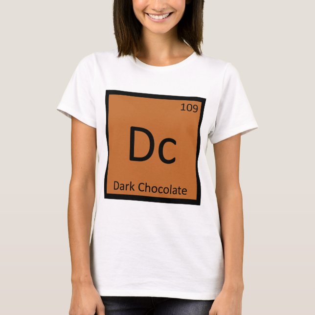 Dc - Mörk Choklad Kemi Periodiska Systemet Tröja (Framsida)