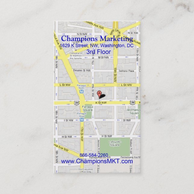 Dc-mötet etiketterar 4 visitkort (Framsida)