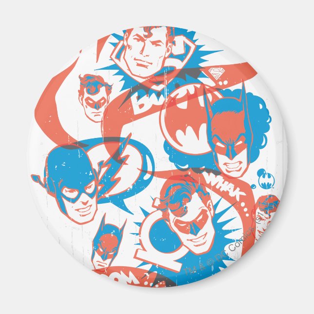 DC-original - Logotyp Burst Magnet (Framsidan)