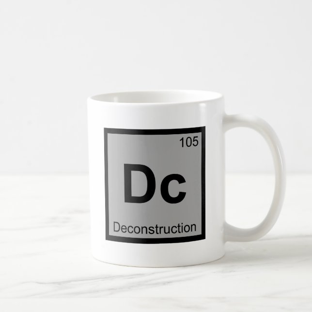 Dc - Periodiskt bord för Deconstructionkemi Kaffemugg (Höger)