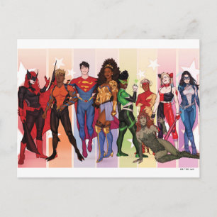 DC Pride Comic Cover 2022 Variant Vykort