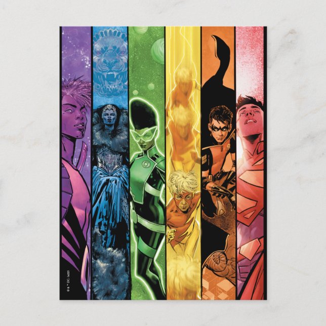 DC Pride Comic Cover 2022 Vykort (Framsida)