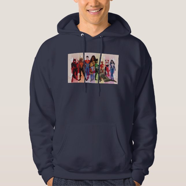 DC-Pridets Tecknad Cover 2022 Variant Hoodie (Framsida)