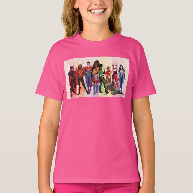 DC-Pridets Tecknad Cover 2022 Variant T Shirt (Framsida)