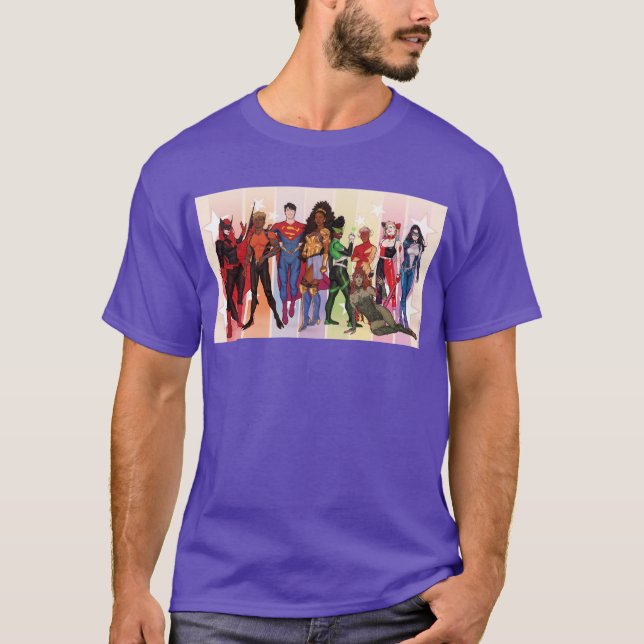 DC-Pridets Tecknad Cover 2022 Variant T Shirt (Framsida)