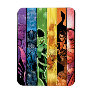 DC-Pridets Tecknad Täckning 2022 Magnet