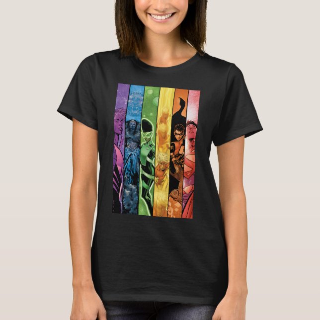 DC-Pridets Tecknad Täckning 2022 T Shirt (Framsida)