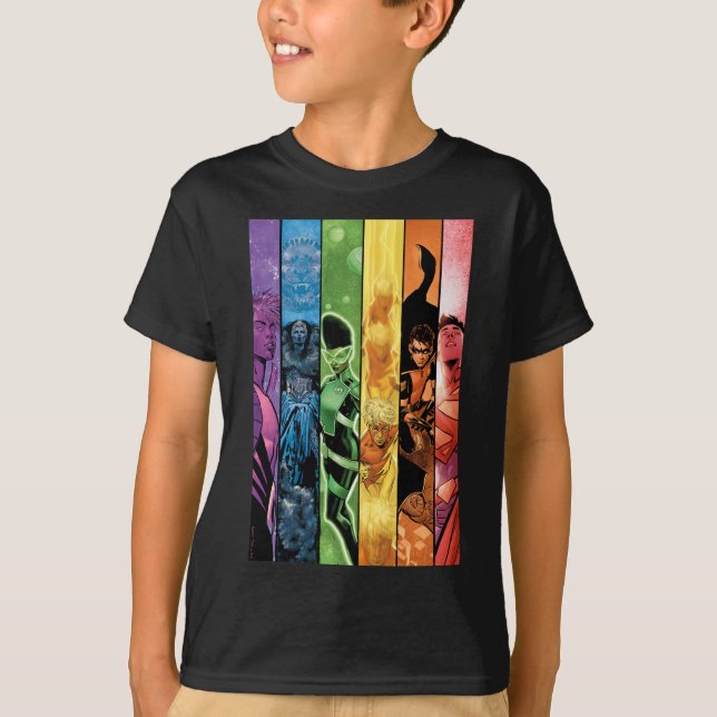 DC-Pridets Tecknad Täckning 2022 T Shirt (Framsida)