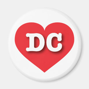 DC Red Heart - I kärlek DC Magnet