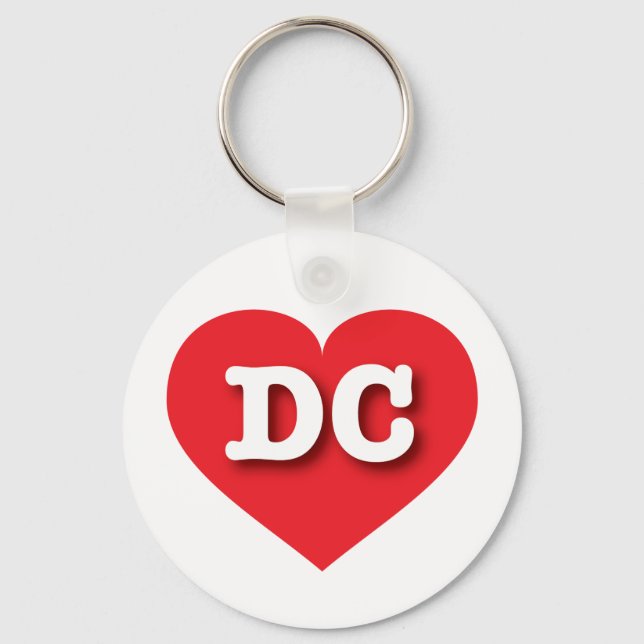 DC Red Heart - I kärlek DC Nyckelring (Framsida)
