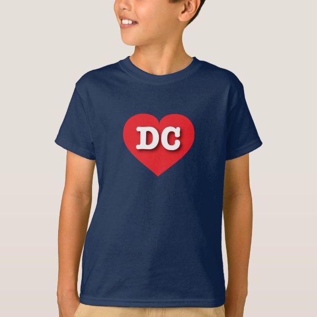 DC Red Heart - I kärlek DC T Shirt (Framsida)
