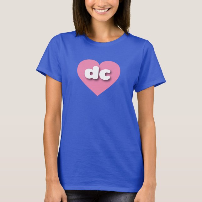 Dc rosa hjärta - I kärlek dc T Shirt (Framsida)