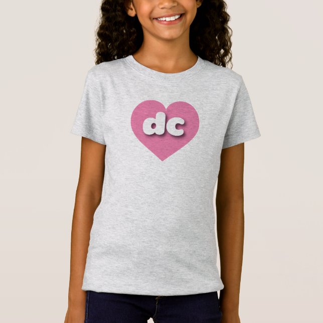 Dc rosa hjärta - I kärlek dc T Shirt (Framsida)