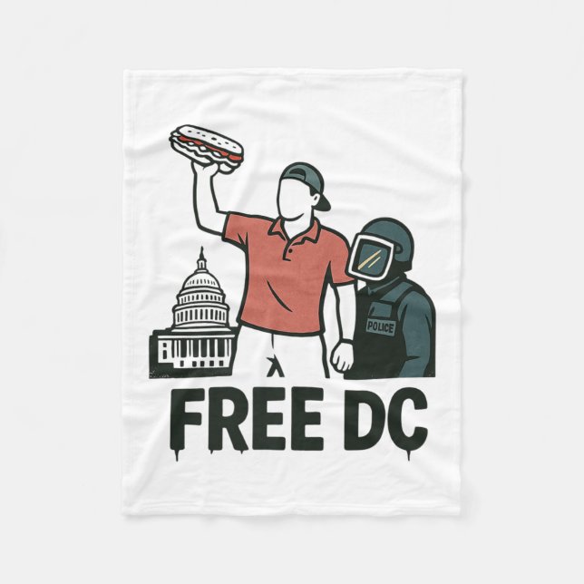 Dc Sandwich Guy the Sandwich Guy Free DC Premium Fleecefilt (Framsidan)