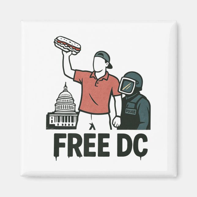 Dc Sandwich Guy the Sandwich Guy Free DC Premium Magnet (Framsidan)